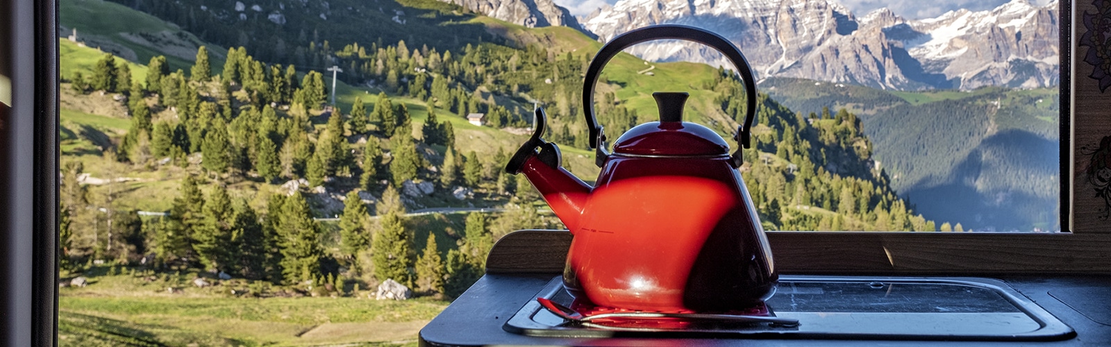 Induction Cooktop in a Camper Van